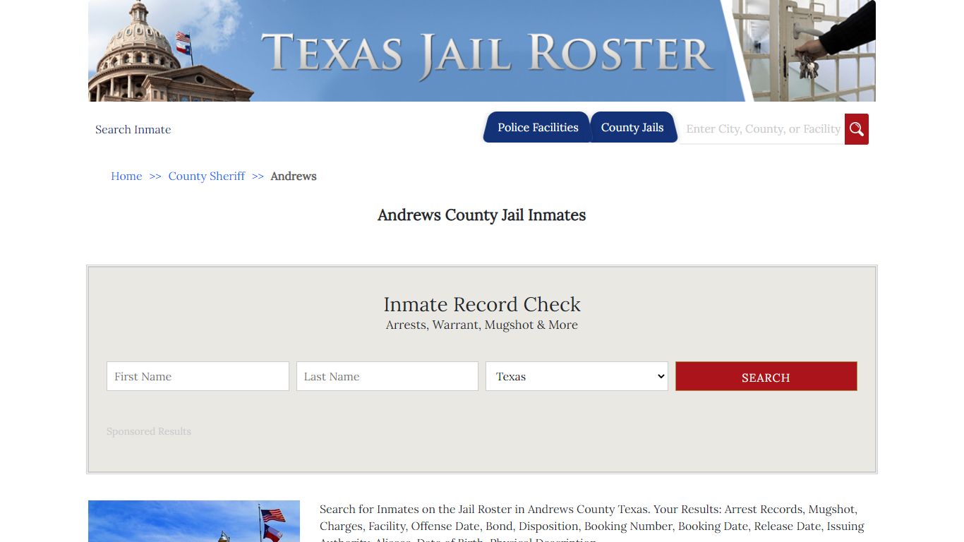 Andrews County Jail Inmates - Jail Roster Search